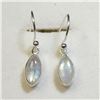 Image 1 : $160 Silver Moonstone Earrings