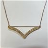 Image 1 : $160 Silver Gold Plated Chain  With Fashion Pendant With Cz Necklace