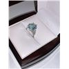 Image 2 : Aquamarine oval cut 4.5 carat Solitaire Stone set in ,925 silver