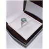 Image 3 : Aquamarine oval cut 4.5 carat Solitaire Stone set in ,925 silver