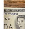 Image 2 : CANADA 1973 - Lot of 10 Canada $1.00 Bills mint condition all in sequence serial numbers BA7948341 -