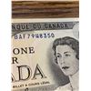 Image 3 : CANADA 1973 - Lot of 10 Canada $1.00 Bills mint condition all in sequence serial numbers BA7948341 -