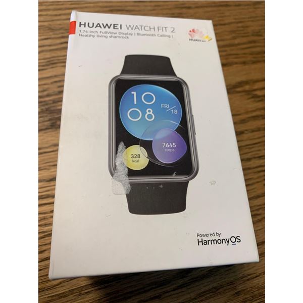 Huawei Watch Fit 2 smart watch, retail display model on box untested