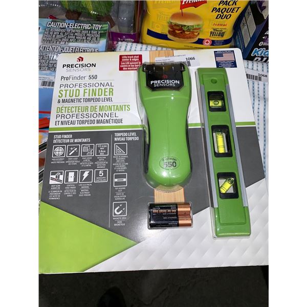 Precision Sensor ProFinder 5500 Professional Stud Finder & Magnetic Torpedo Level