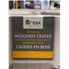 Image 2 : Mesa Inspired living Set of 3 Wooden Crates