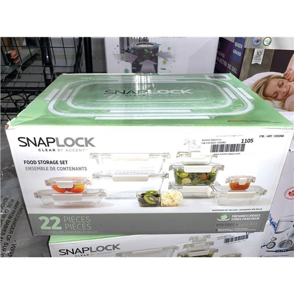 SnapLock Clear by Accent Food Storage Set 22pcs