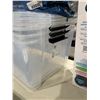 Image 3 : InstaView by Greenmade Handle Locking Storage Bins lot of 3