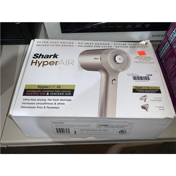 Shark Hyper AIR IQ Heated Air & Ionized Air Hair Dryer