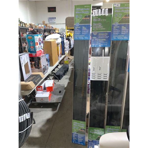 Kool Ray Aluminum Ornamental Fencing 60" x 72" Black finish Maintenance Free