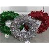 Image 2 : Holiday Living Hanging Christmas Wreath 17" Case of 12 3 colors)