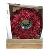 Image 1 : Holiday Living Hanging Christmas Wreath 17" Case of 14 3 colors