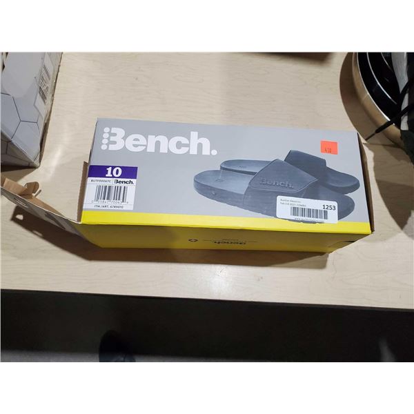 Bench, Size 10 Mens Summer Slides - Black