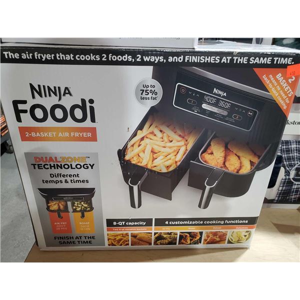 Ninja Foodi 2 Basket Air Fryer  2 - 4 Qt Baskets
