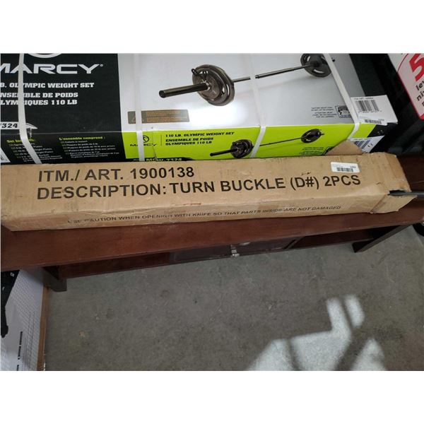 Black/Brown Turn Buckle - Lot of 2