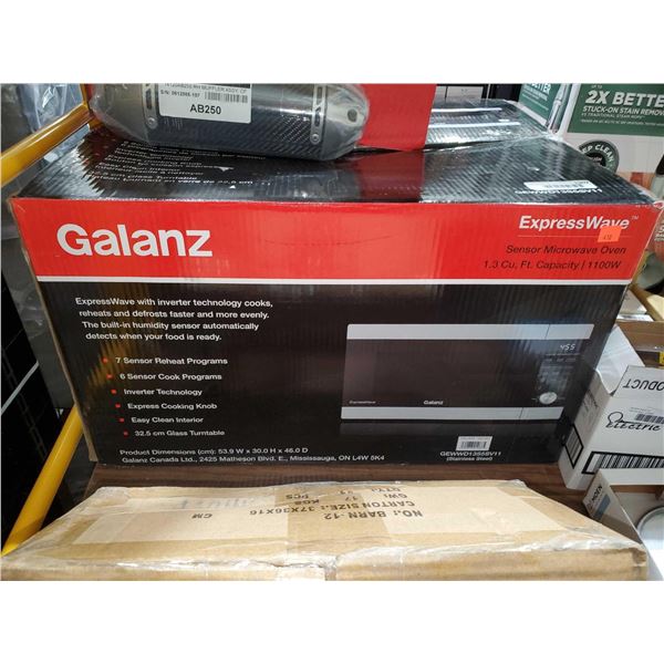Galanz Express Wave 1100W 1.3 Cu. Ft Stainless Steel Microwave Oven