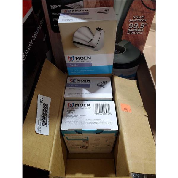 Moen Danika Robe Hooks - Lot of 3