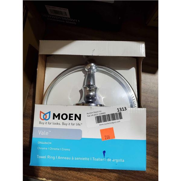 Moen Vale Chrome Towel Ring