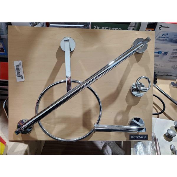 Taymor Bitter Suite Series Bathroom Accessory Fixtures -Display Set