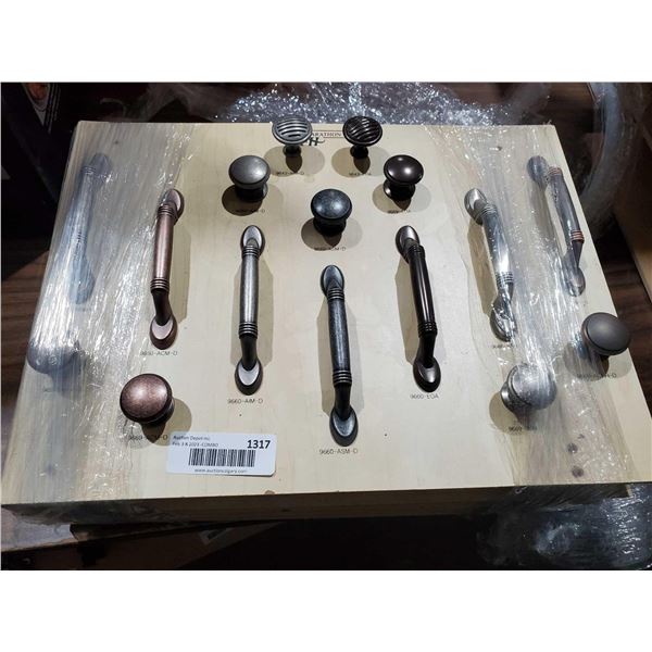 5 trays of Assorted Display Cupboard Handles & Drawer Knobs