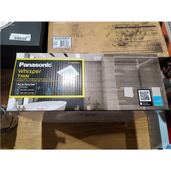 Panasonic Whisper Thin Pick A Flow Bathroom Ventilation Fan