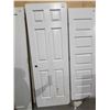 Image 1 : White Interior Door with Pre-drilled Handle Hole 80x30" - Door has some marks as shown in photos