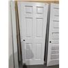 Image 1 : White Interior Door with Pre-drilled Handle Hole 80x30"