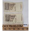 Image 2 : LOT OF 2 - WWII ERA ITALIAN LIRA BANK NOTES