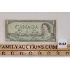 Image 1 : 1954 CANADIAN $1 BANKNOTE - NO SERIAL NUMBERS 