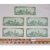 Image 2 : LOT OF 5 - 1967 CDN $1 BILLS - NO SERIAL #s 