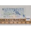 Image 2 : 1986 CANADIAN $5 BANKNOTE