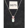 Image 2 : OPAL & PINK SAPPHIRE DESIGNER PENDANT NECKLACE