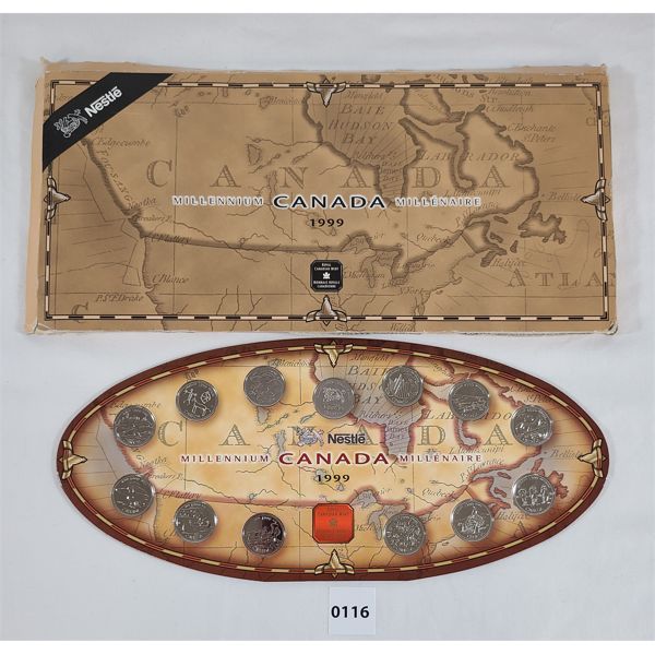 CANADA 1999 UNCIRCULATED MILLENNIUM COIN SET Kidd Family Auctions CANADA 1999 UNCIRCULATED MILLENNIUM COIN SET Kidd Family Auctions