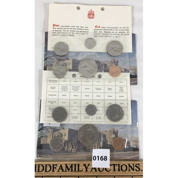 LOT OF 2 - 1976 AND 1977 CDN PROOF LIKE SETS