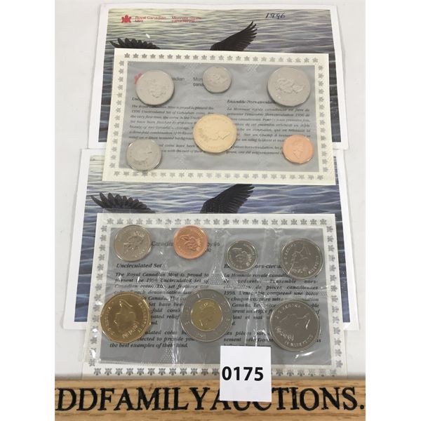 LOT OF 2 - 1996 AND 1998 CDN PROOF LIKE SETS