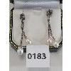 PAIR OF NATURAL PEARL EARRINGS - 1.75 INCHES LONG 