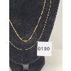 Image 2 : LOT OF 2 - 10K GOLD CHAINS - LONGEST AT 18 INCHES