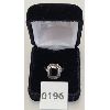 Image 1 : WOMENS BLACK ONYX & STERLING SILVER MARCASITE RING - SZ 7.25 