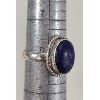 Image 3 : WOMENS STERLING SILVER W/ BLUE STONE RING - SZ 8