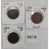 Image 1 : LOT OF 3 - CANADIAN LARGE PENNIES - 1876 H, 1882 H & 1884