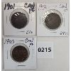 Image 1 : LOT OF 3 - CANADIAN LARGE PENNIES - 1900 - 1902