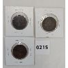 Image 2 : LOT OF 3 - CANADIAN LARGE PENNIES - 1900 - 1902