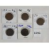 Image 1 : LOT OF 5 - CANADIAN LARGE PENNIES - 1903, 1904, 1906, 1909 & 1910