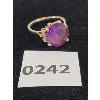 Image 1 : 10K GOLD WOMENS AMETHYST (?) RING SZ 7.75