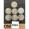 Image 2 : LOT OF 7 - 1867 TO 1967 CDN SILVER 25 CENT PIECES