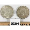 Image 2 : LOT OF 2- 1968 & 1962 - CANADIAN SILVER DOLLARS