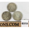 Image 2 : LOT OF 3- 1965 CANADIAN SILVER DOLLARS