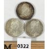 Image 2 : LOT OF 3 - 1867-1967 CANADIAN SILVER DOLLARS