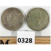 Image 2 : LOT OF 2 - 1950 AND 1955 CANADIAN SILVER DOLLARS