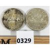 Image 1 : LOT OF 2 - 1959 AND 1962 CANADIAN SILVER DOLLARS