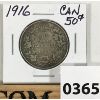 Image 1 : 1916 CANADA SILVER 50 CENT PC